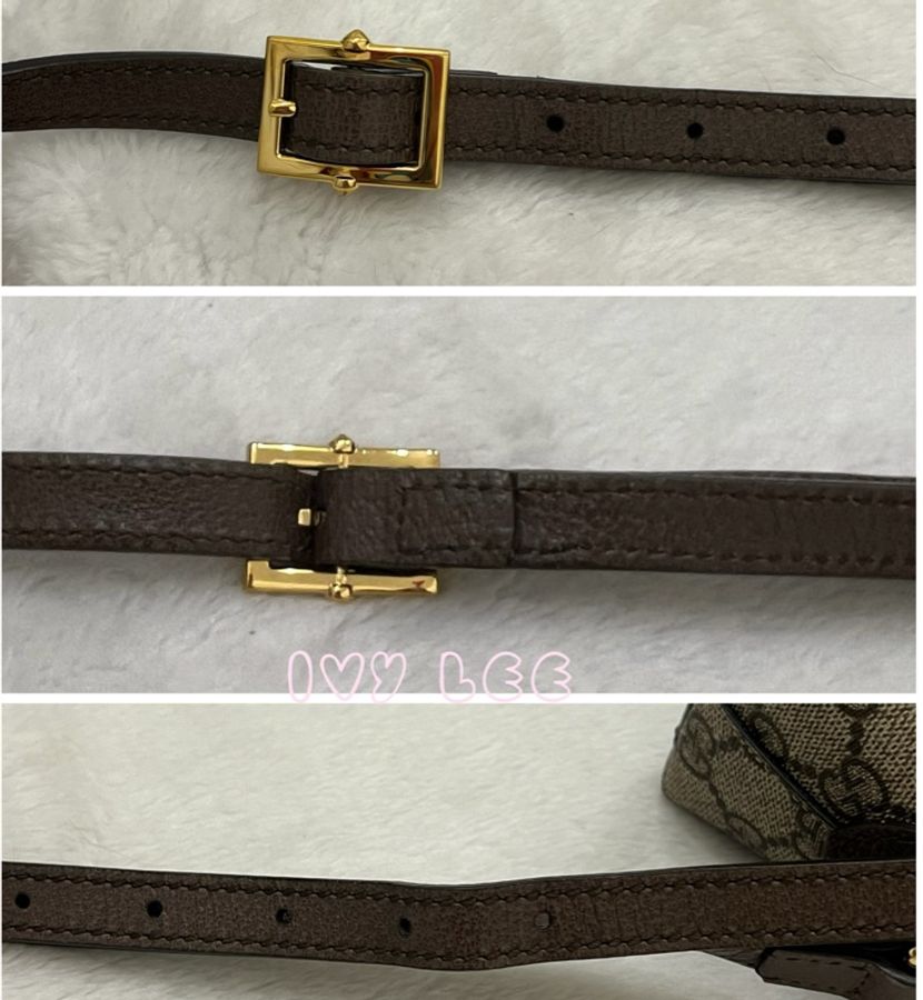 GUCCI 古馳 499621 經典Ophidia系列GG帆布印花拉鍊側肩包 斜背包 貝殼包 正品 二手精品-5
