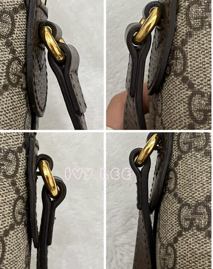 GUCCI 古馳 499621 經典Ophidia系列GG帆布印花拉鍊側肩包 斜背包 貝殼包 正品 二手精品-16