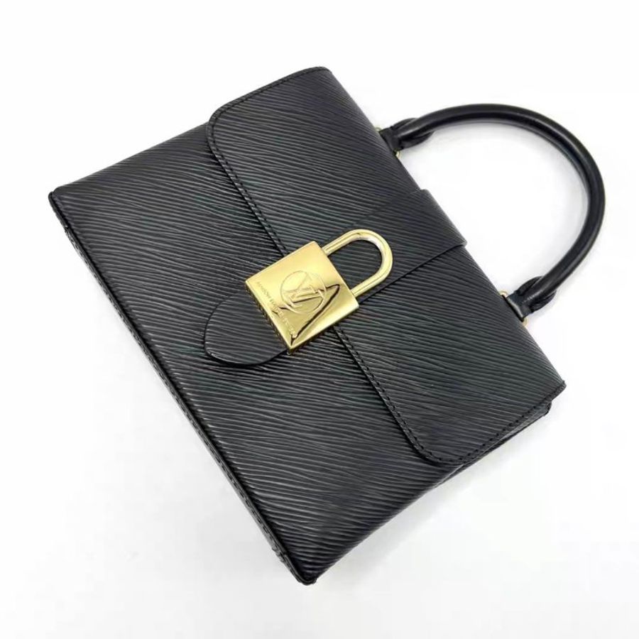 LV 黑金水波紋locky bb鎖頭包 21*16*8 98新配件塵袋-1