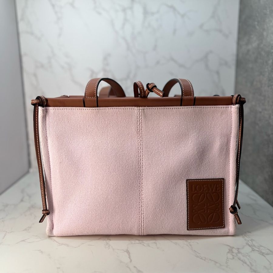 💗香緹國際精品💗 LOEWE 559 帆布托特包 粉色-0