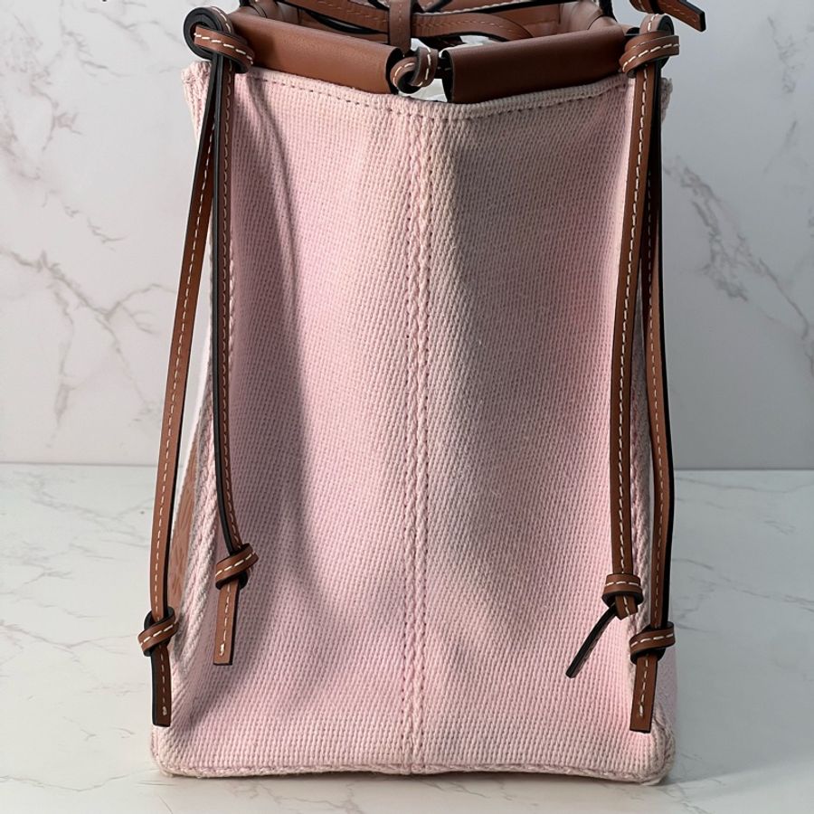 💗香緹國際精品💗 LOEWE 559 帆布托特包 粉色-1