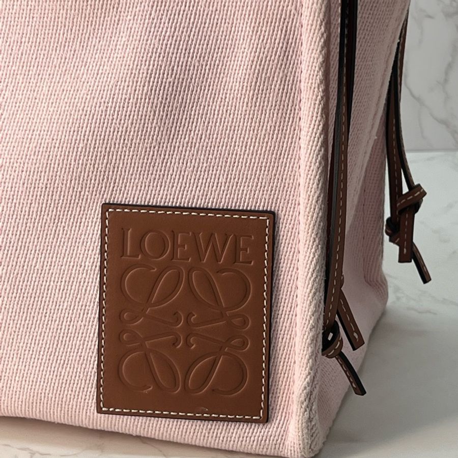 💗香緹國際精品💗 LOEWE 559 帆布托特包 粉色-4