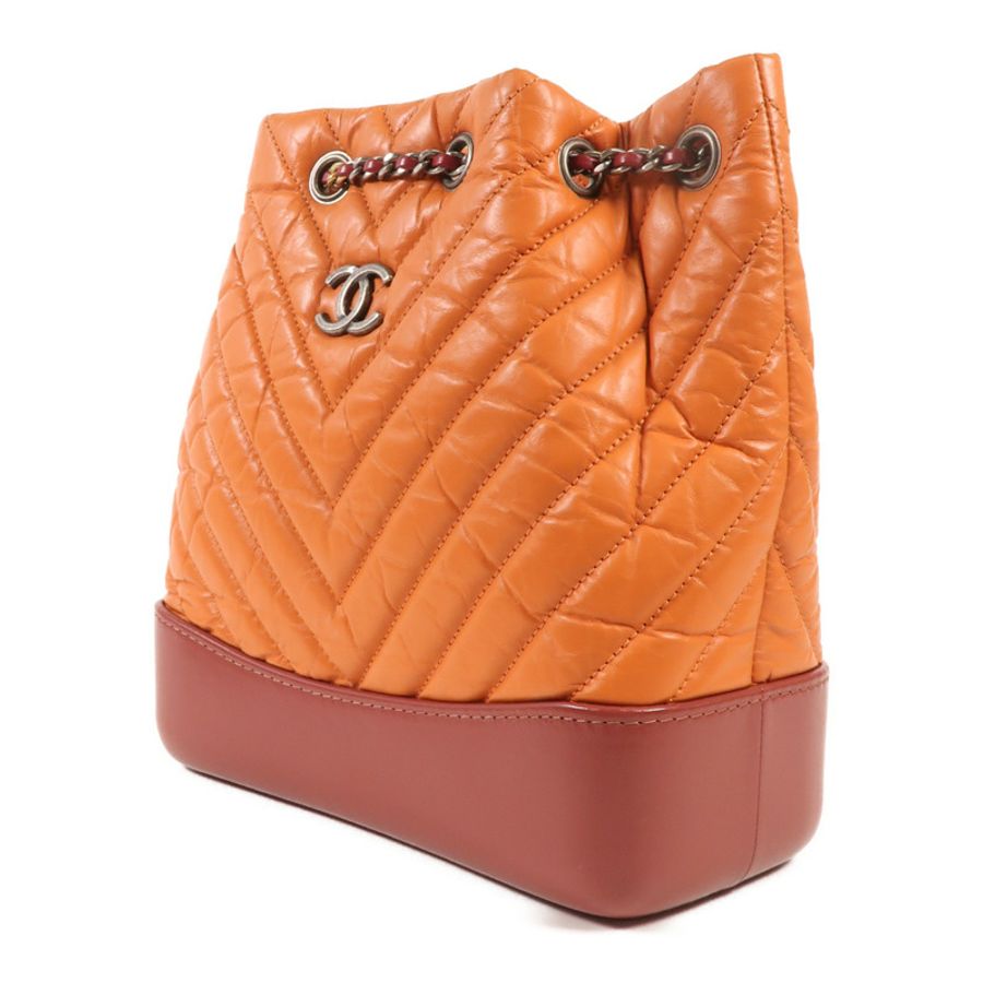 CHANEL 【激減優惠】牛皮皮革Gabrielle BackPack鏈帶背包-2