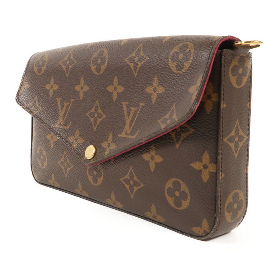 LOUIS VUITTON 【激減優惠】Monogram Pochette Felicie金扣鏈帶肩背袋-2