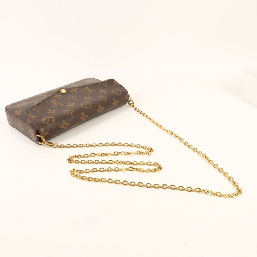 LOUIS VUITTON 【激減優惠】Monogram Pochette Felicie金扣鏈帶肩背袋-4
