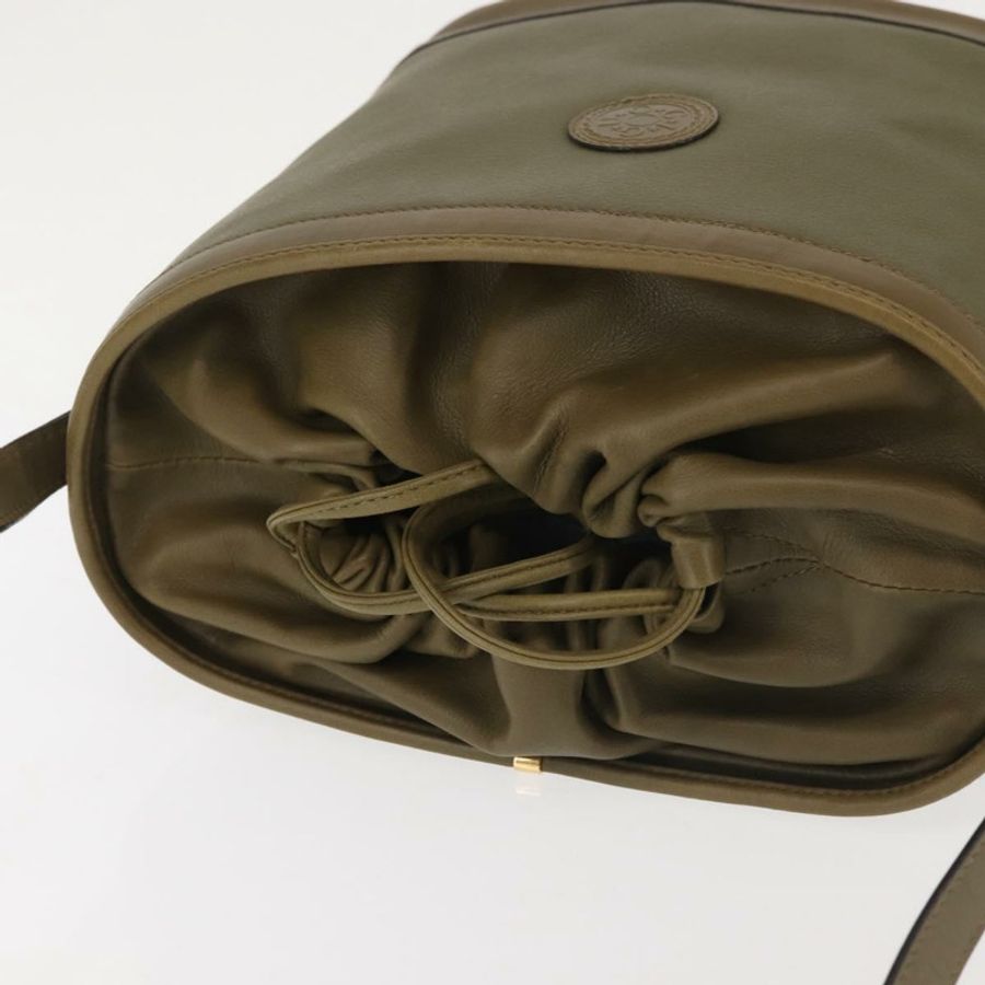 【日本直送】GUCCI 皮革肩背包 卡其色 金色 正品 gh834-5