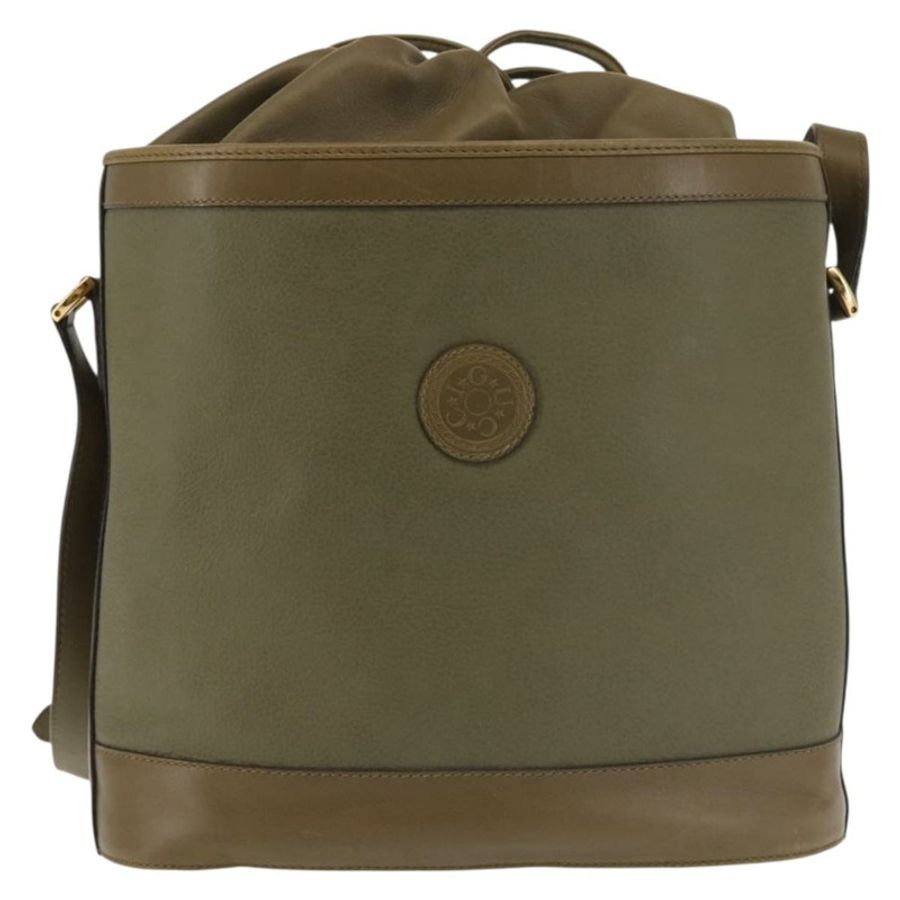 【日本直送】GUCCI 皮革肩背包 卡其色 金色 正品 gh834-12