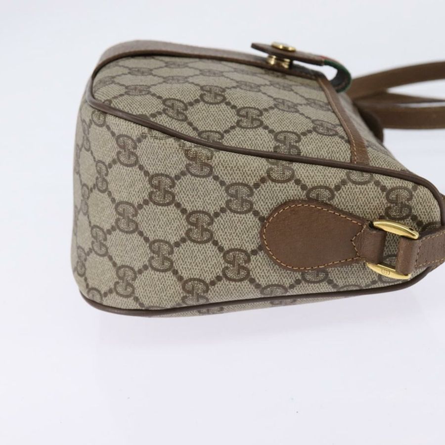 【日本直送】GUCCI GG Supreme Web Sherry Line 單肩包 PVC 米色 56 02 032 正品 145478-3