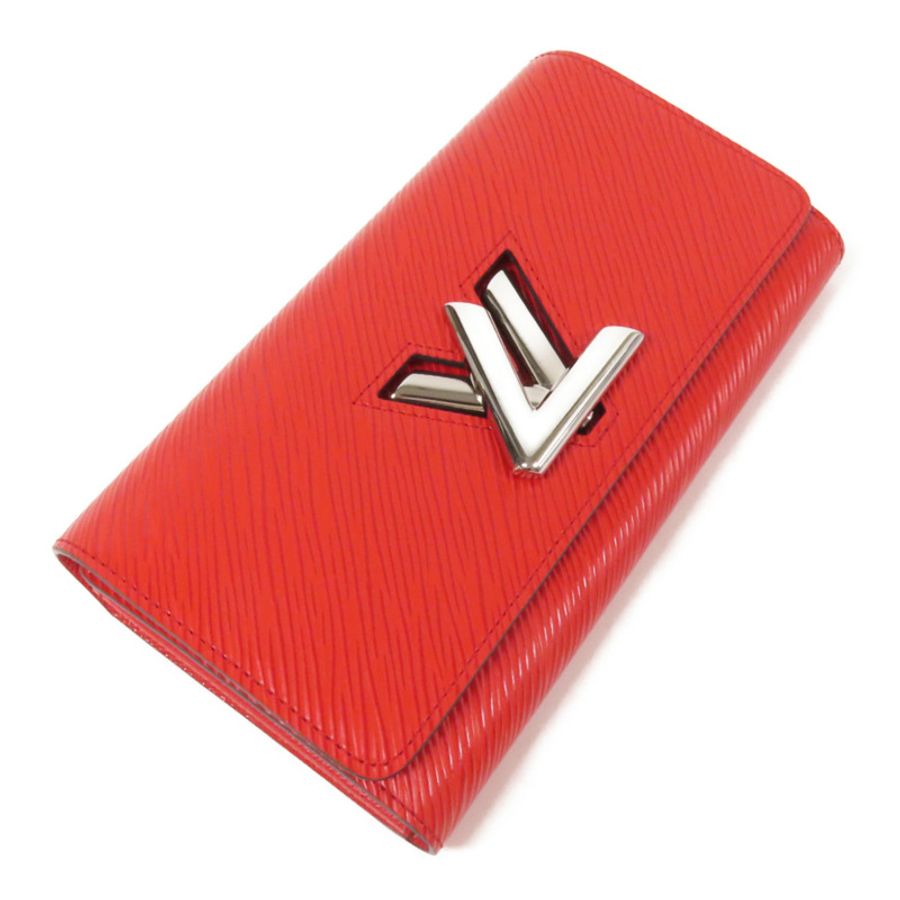 LOUIS VUITTON Epi Twist Wallet銀扣長錢包-3