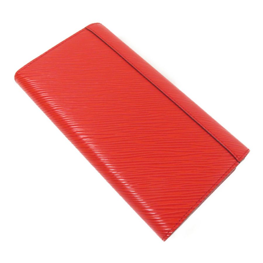 LOUIS VUITTON Epi Twist Wallet銀扣長錢包-4