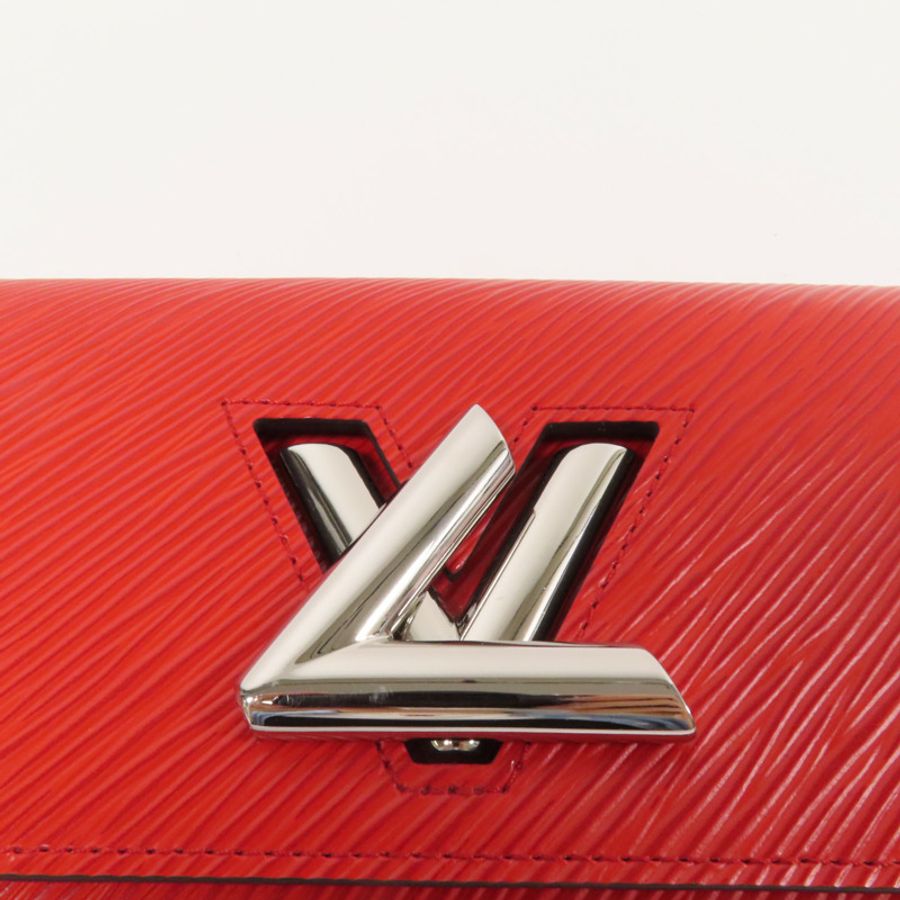 LOUIS VUITTON Epi Twist Wallet銀扣長錢包-6