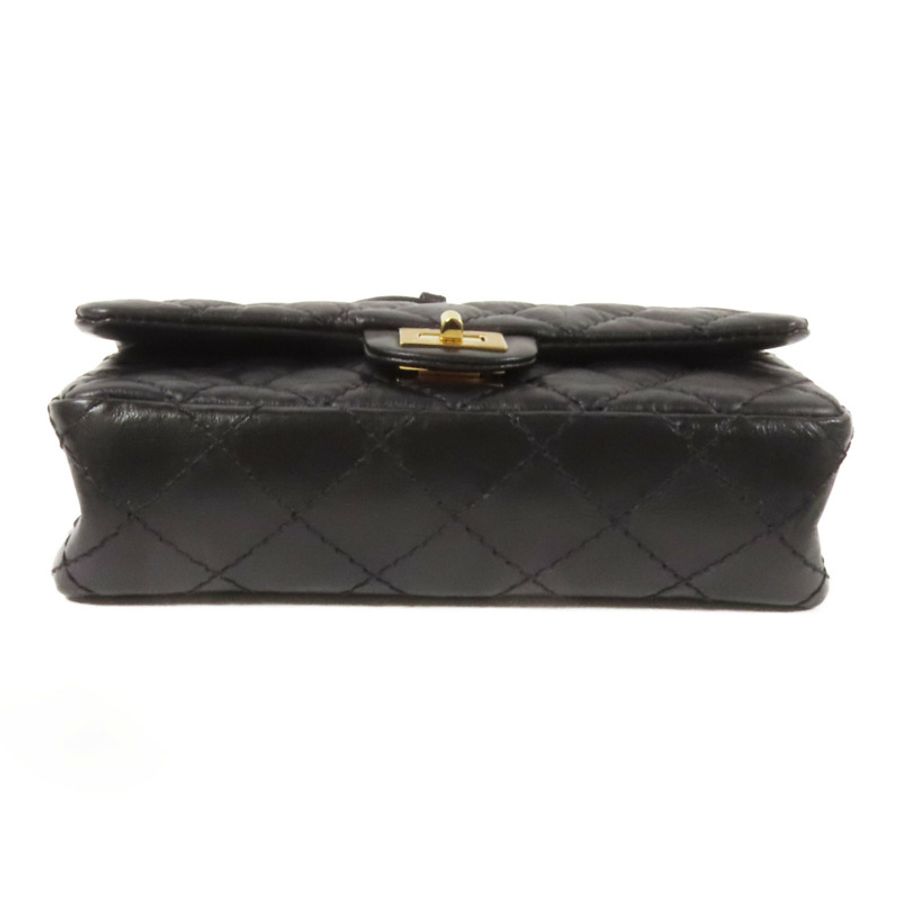 CHANEL 牛皮皮革2.55 Waist Bag金扣腰包-3