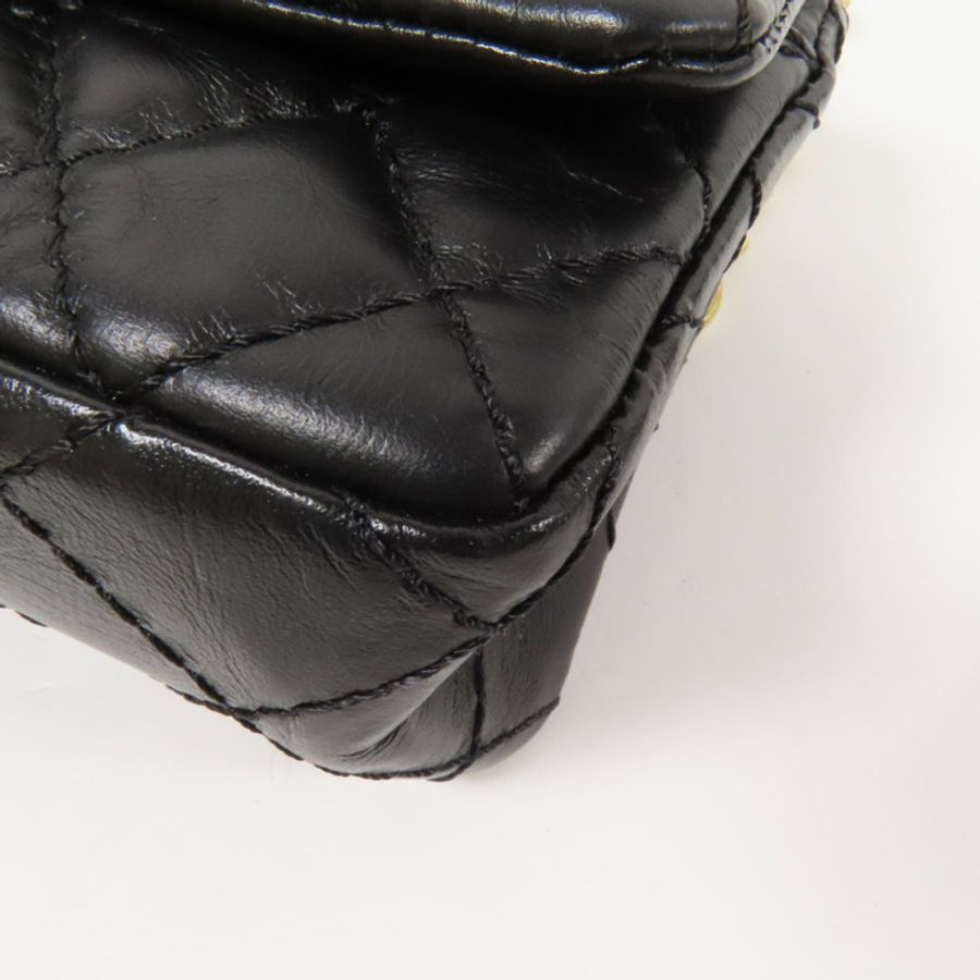 CHANEL 牛皮皮革2.55 Waist Bag金扣腰包-12