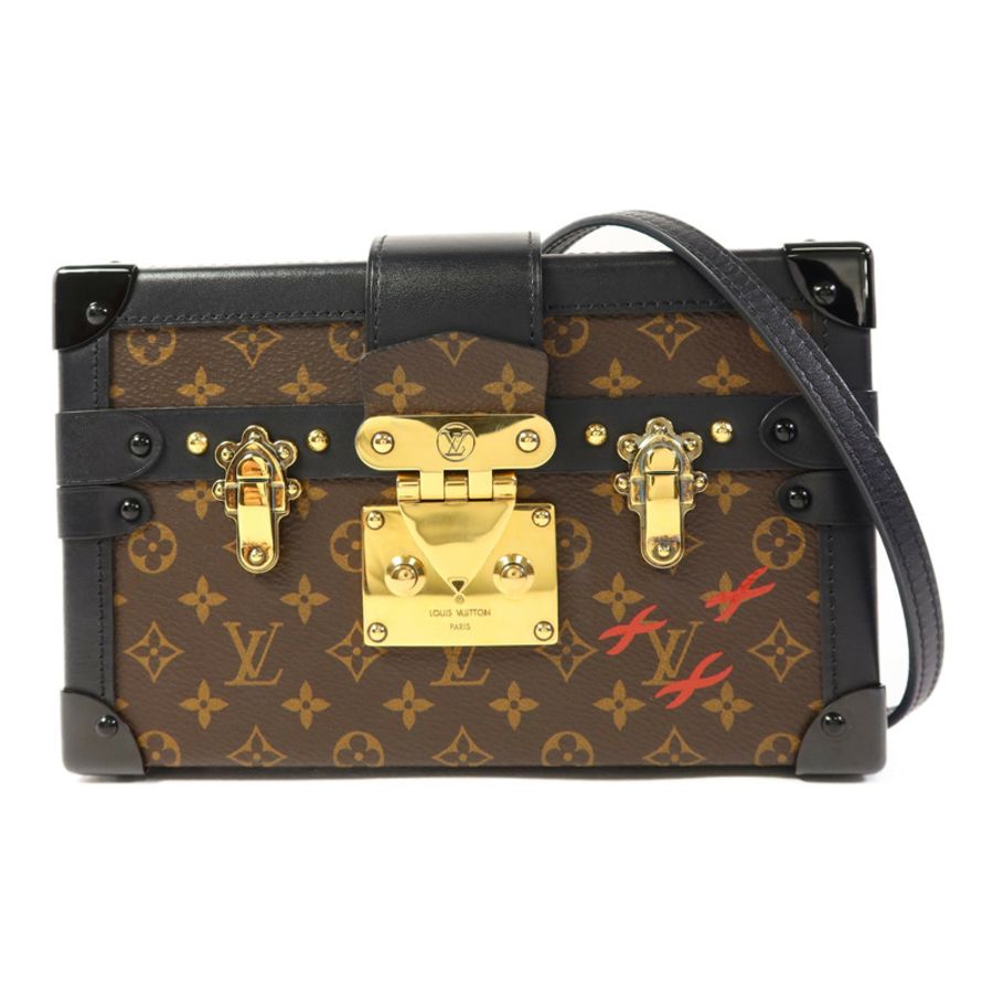 LOUIS VUITTON Monogram Petite Malle金扣肩背袋-0
