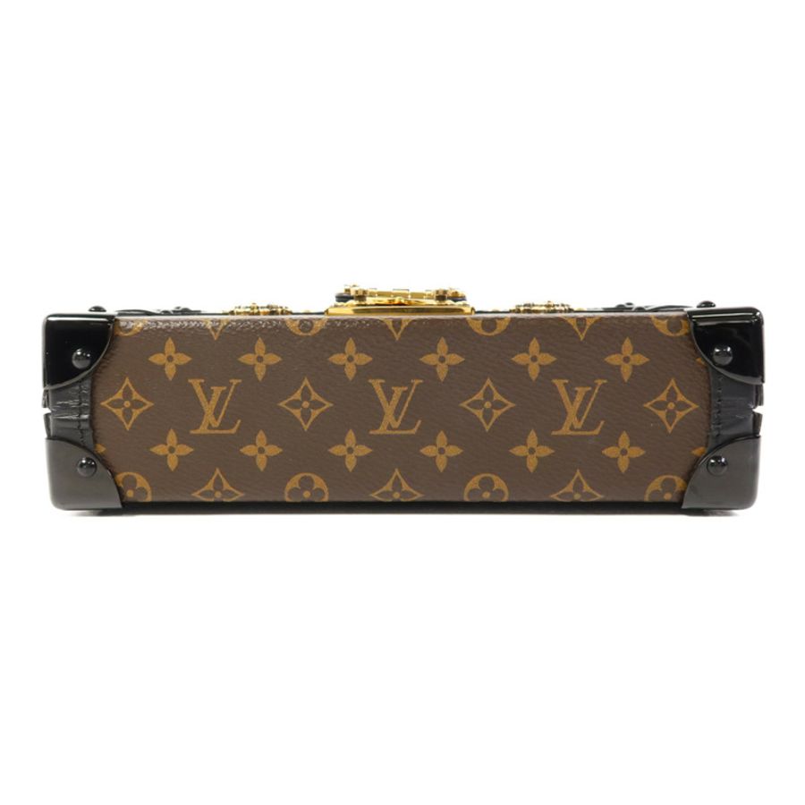 LOUIS VUITTON Monogram Petite Malle金扣肩背袋-3