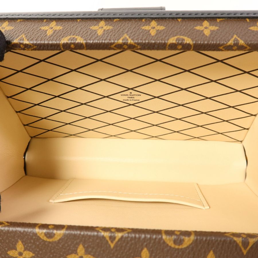 LOUIS VUITTON Monogram Petite Malle金扣肩背袋-5