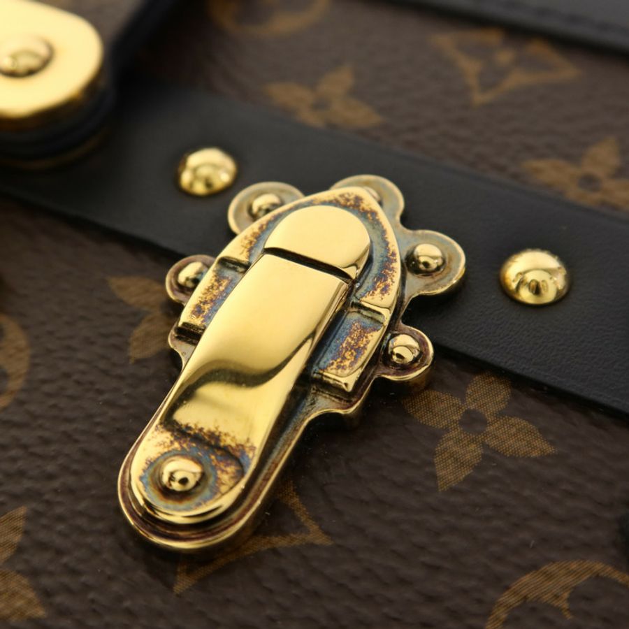 LOUIS VUITTON Monogram Petite Malle金扣肩背袋-7