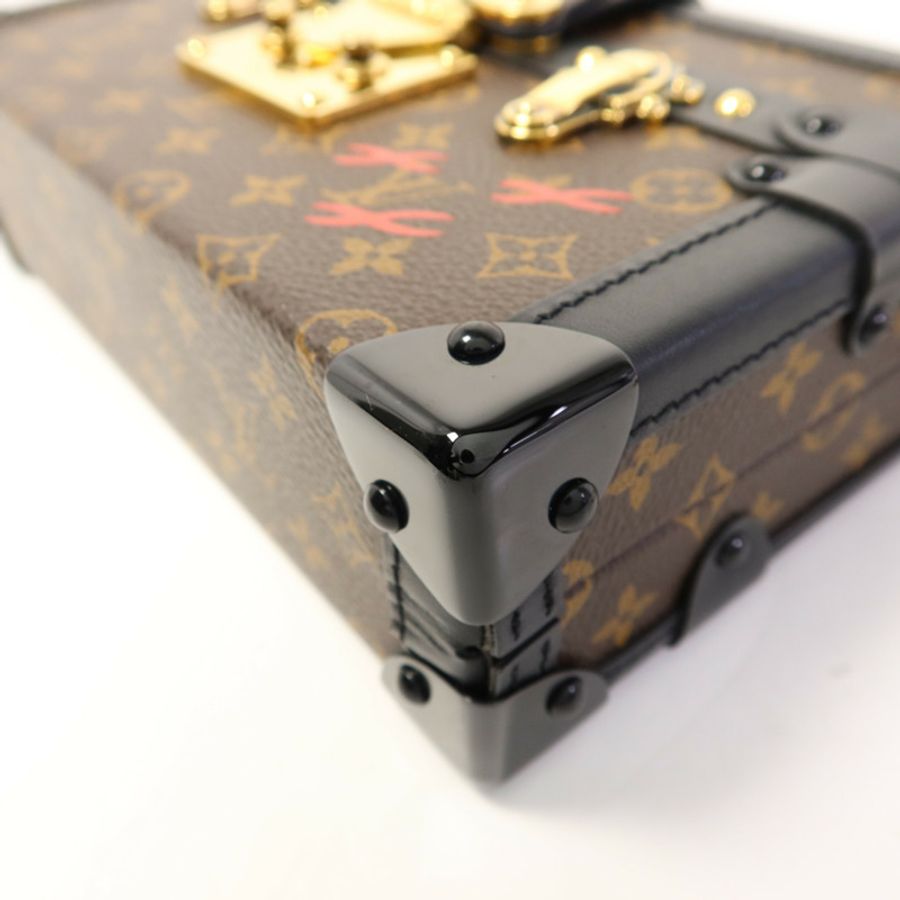 LOUIS VUITTON Monogram Petite Malle金扣肩背袋-10