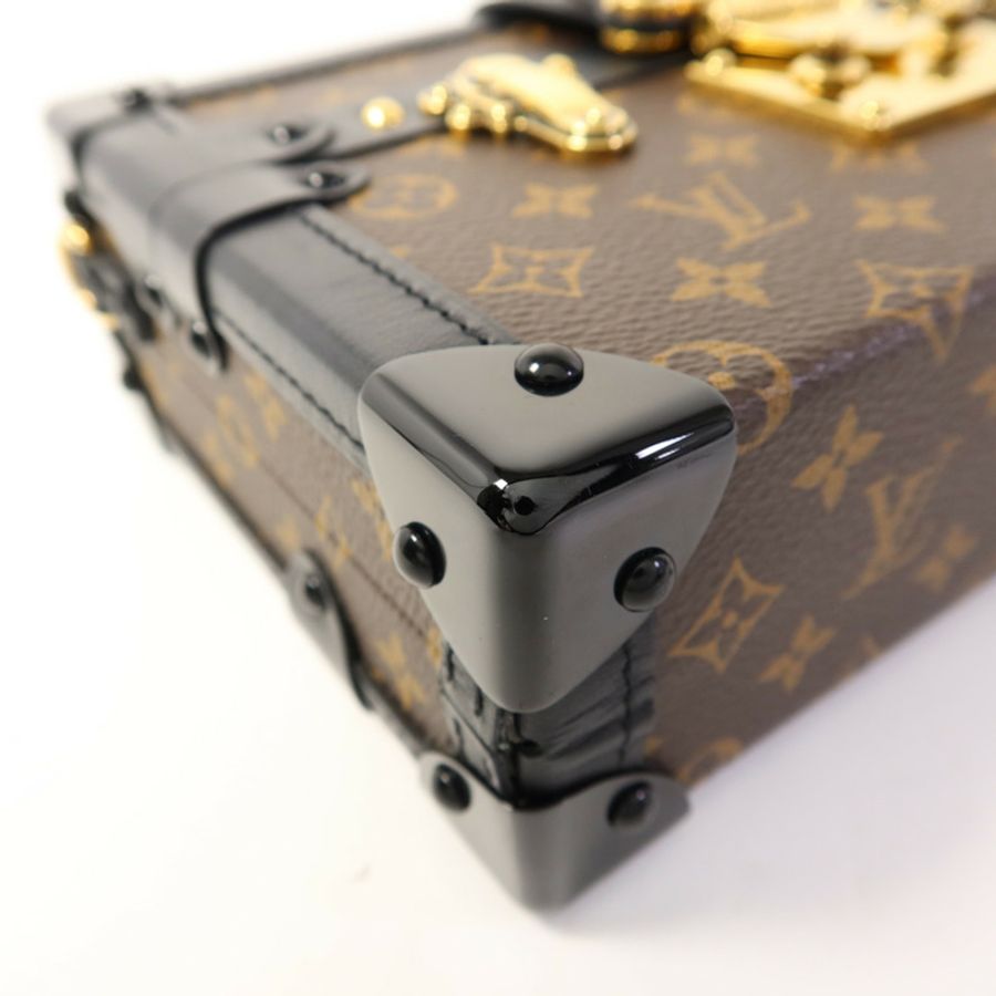 LOUIS VUITTON Monogram Petite Malle金扣肩背袋-11