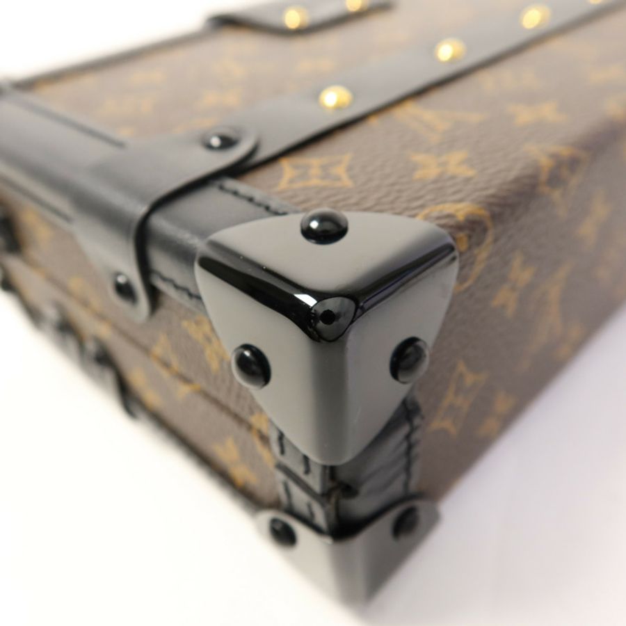 LOUIS VUITTON Monogram Petite Malle金扣肩背袋-13