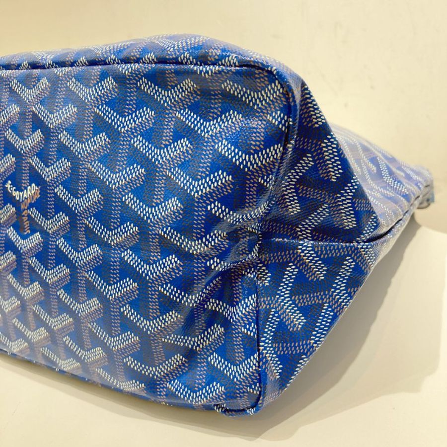 TW4490 Goyard 戈雅Sky Blue 燙金珠光面蜻蜓 Bohème Hobo Bag-6