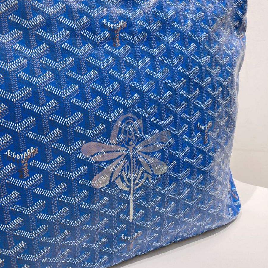 TW4490 Goyard 戈雅Sky Blue 燙金珠光面蜻蜓 Bohème Hobo Bag-7