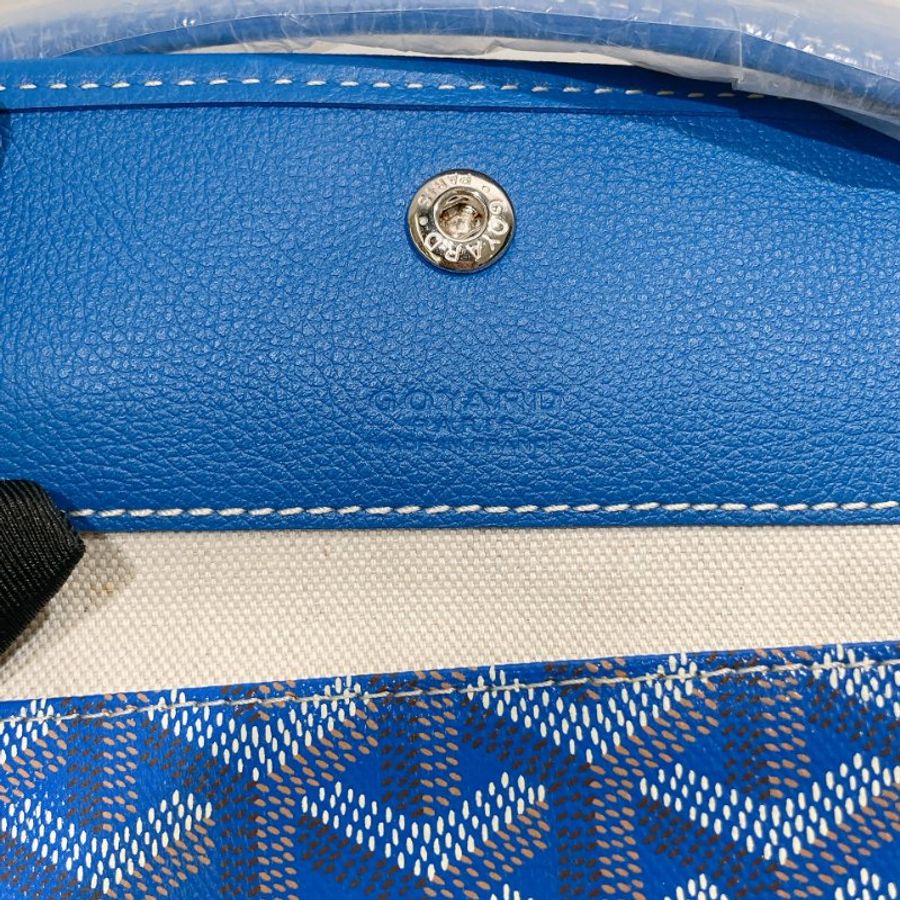 TW4490 Goyard 戈雅Sky Blue 燙金珠光面蜻蜓 Bohème Hobo Bag-14