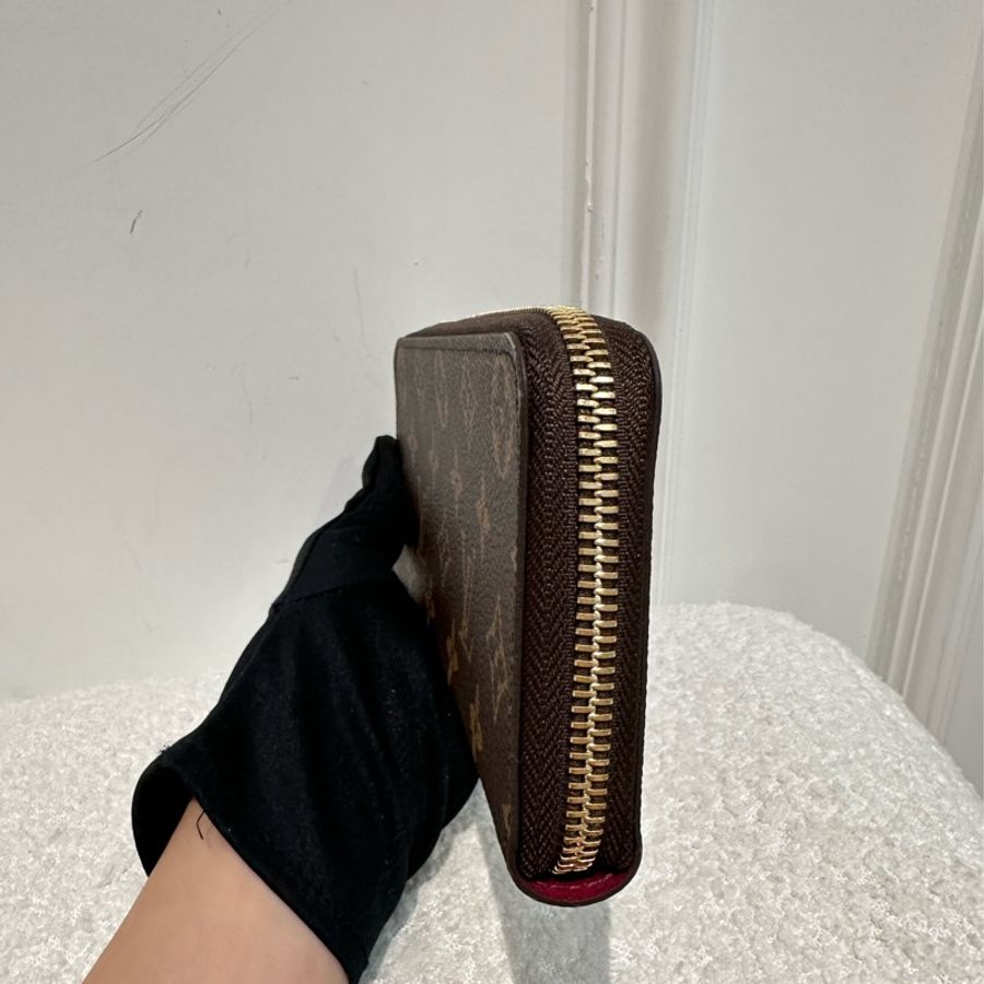 LOUIS VUITTON Monogram Zippy 長夾/紅拉鍊款-3