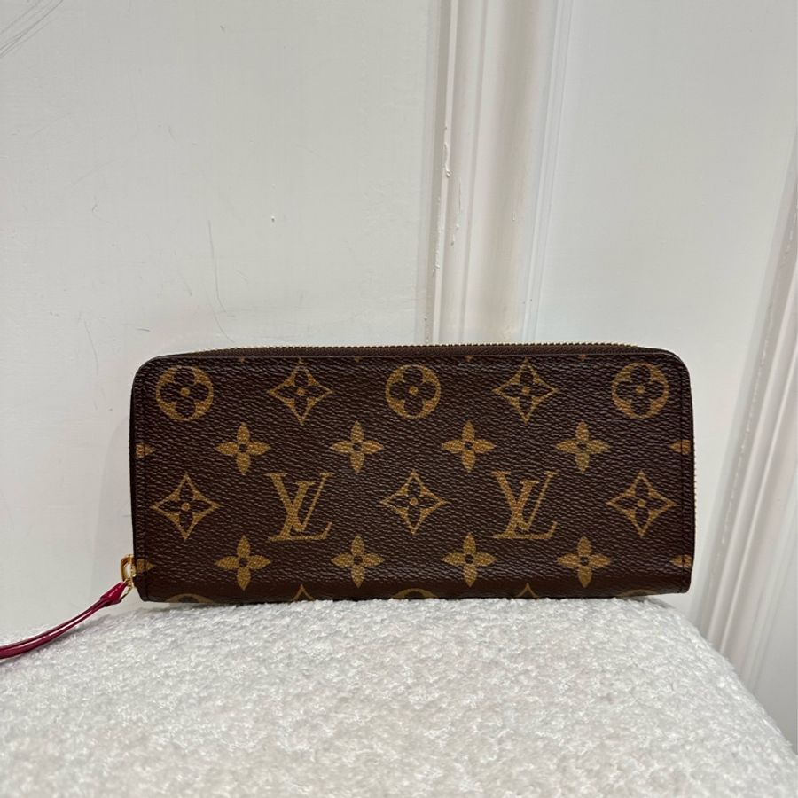 LOUIS VUITTON Monogram Zippy 長夾/紅拉鍊款-7