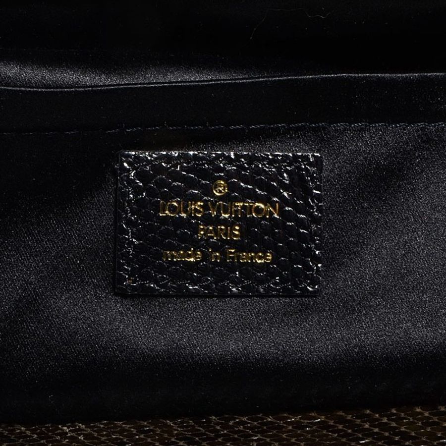 7成新 二手 Louis Vuitton Limited Edition Denim Chinchilla Trapez PM Bag (思英grbr)-4