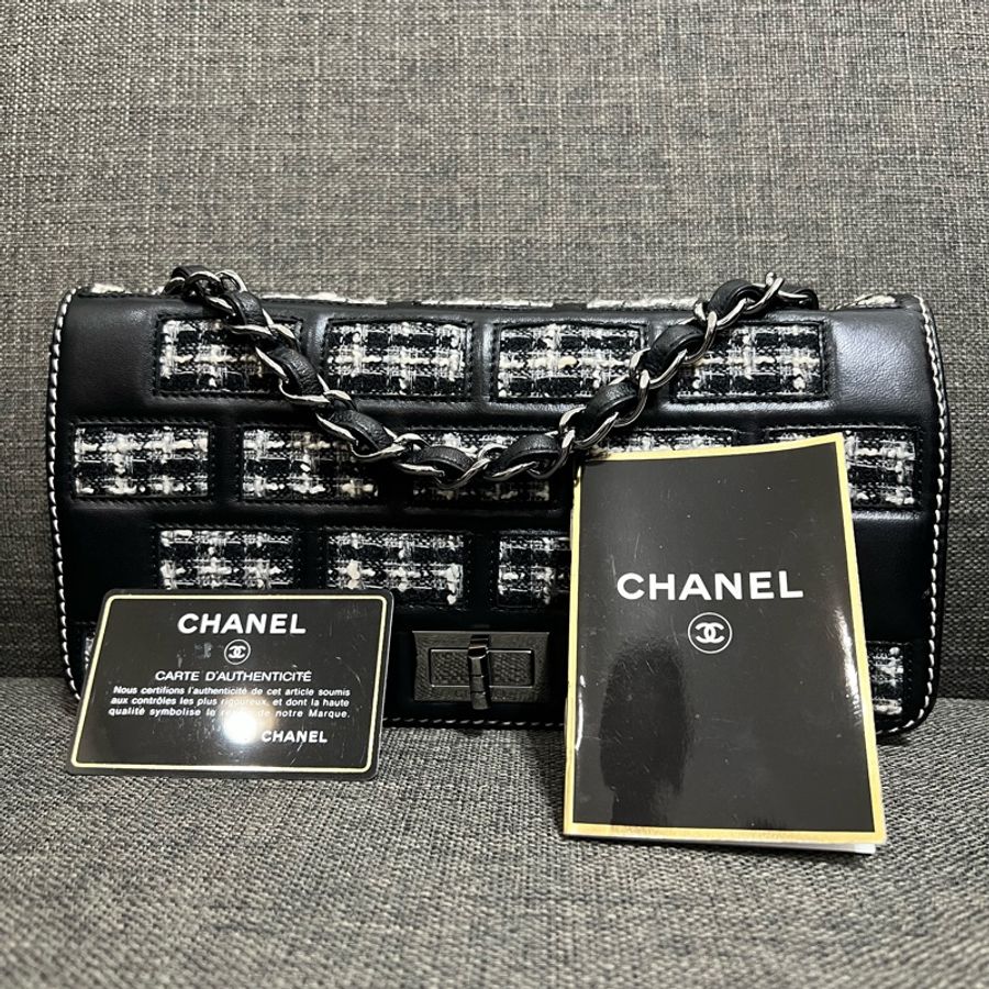 Chanel Brick Reissue 2.55 Tweed Flap Bag-0