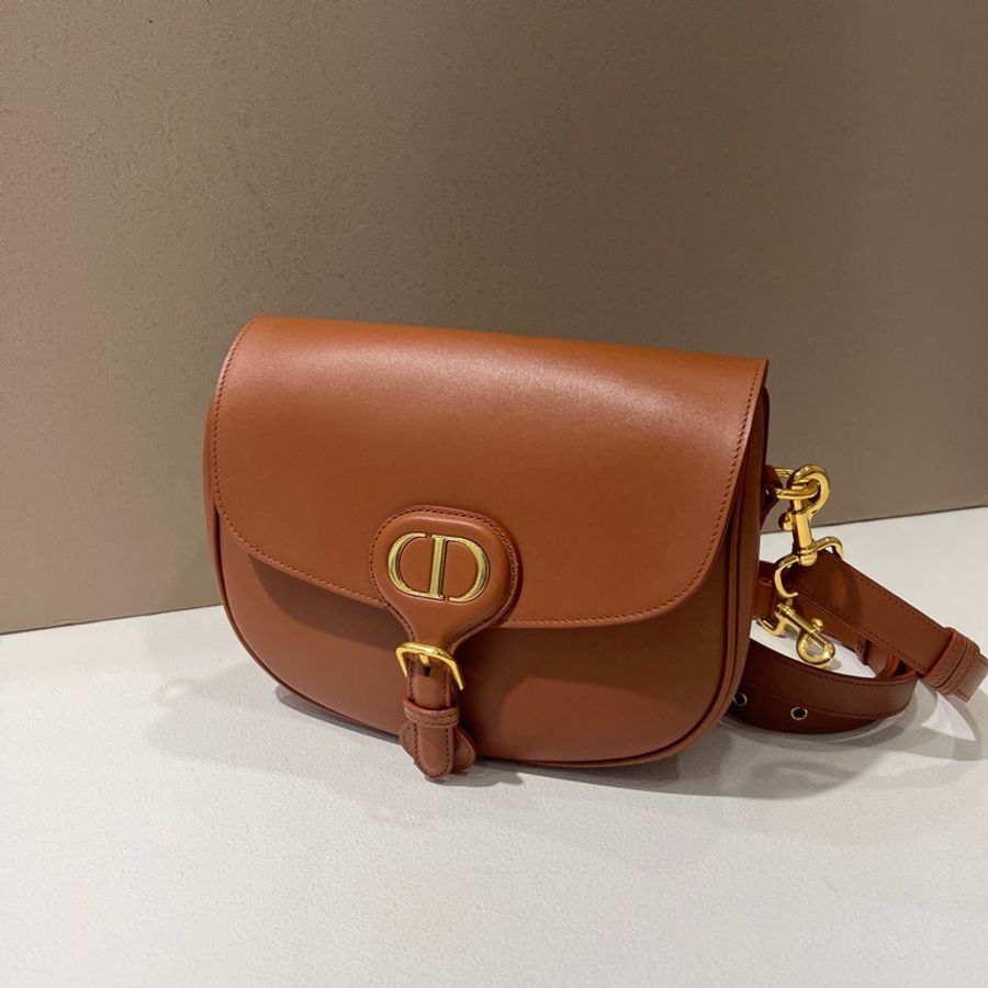 Dior BOBBY 駝色小牛皮側背包-0