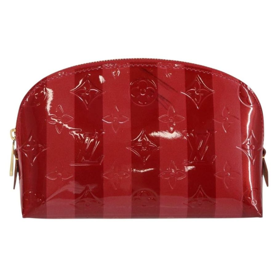 【日本直送】路易威登 Vernis Rayure Pochette 化妝品 Pomme D'amour M91721 正品 144780-12