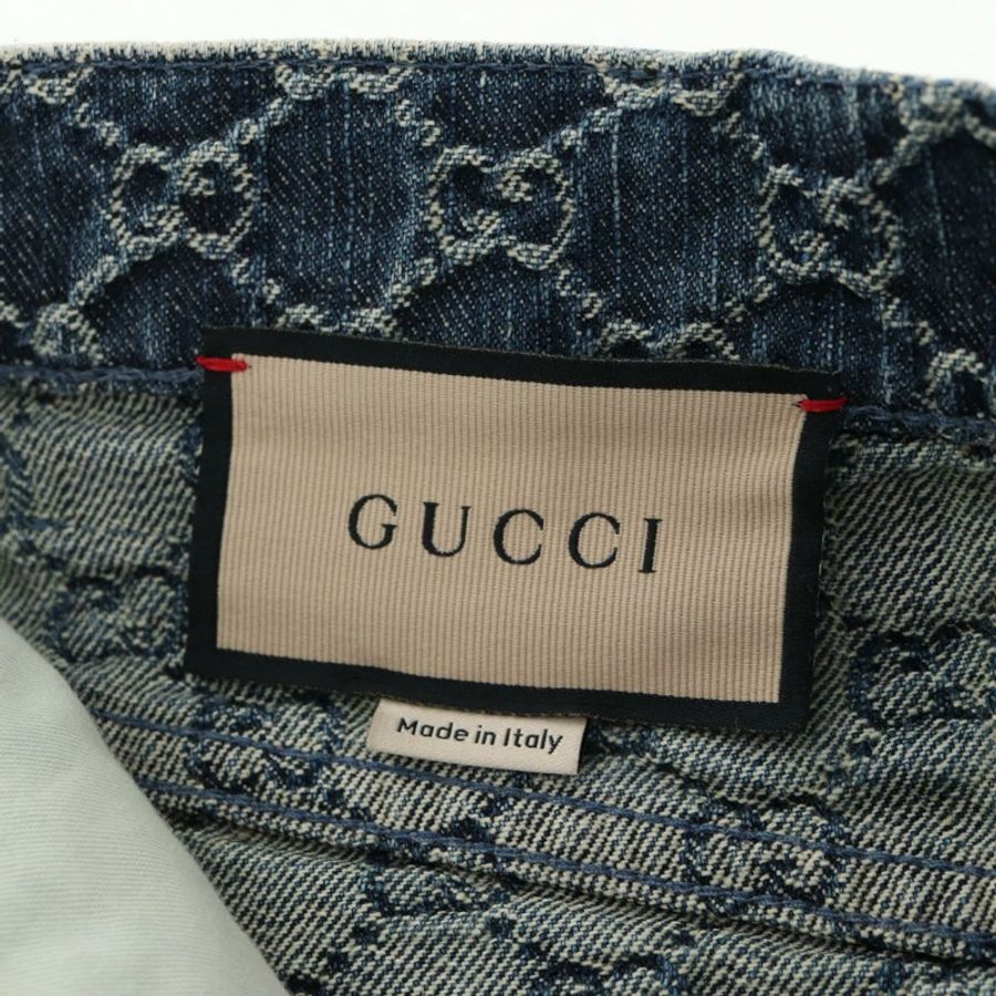 【日本直送】GUCCI GG提花牛仔半身裙 淺藍色 678789 正品號 144315-12