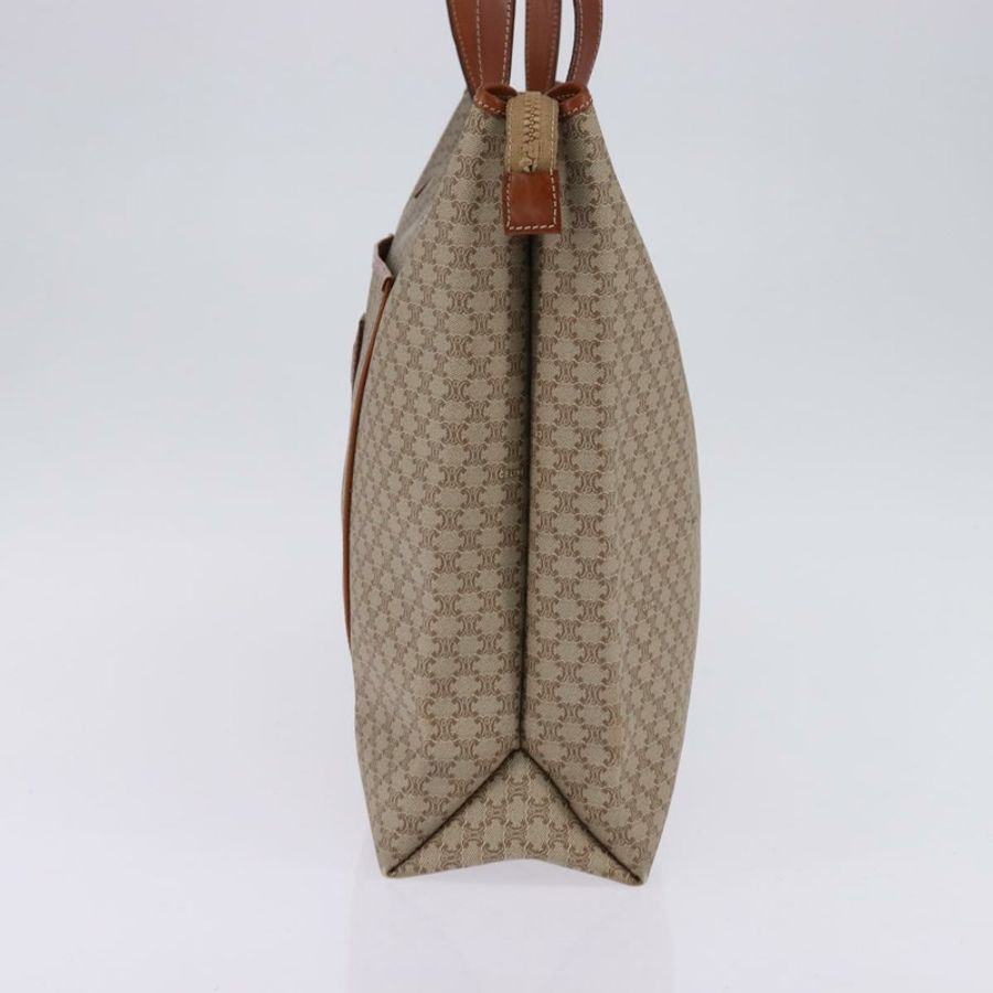 【日本直送】CELINE Macadam帆布肩背包 PVC 米色 金色 正品 144633-3