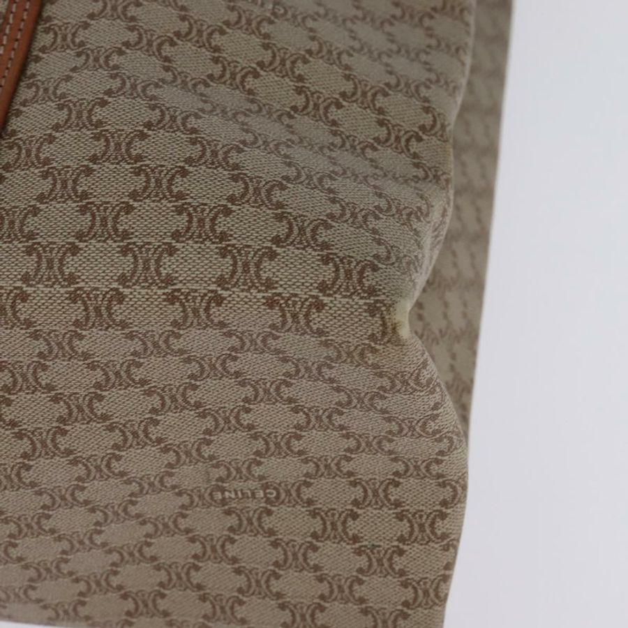 【日本直送】CELINE Macadam帆布肩背包 PVC 米色 金色 正品 144633-13