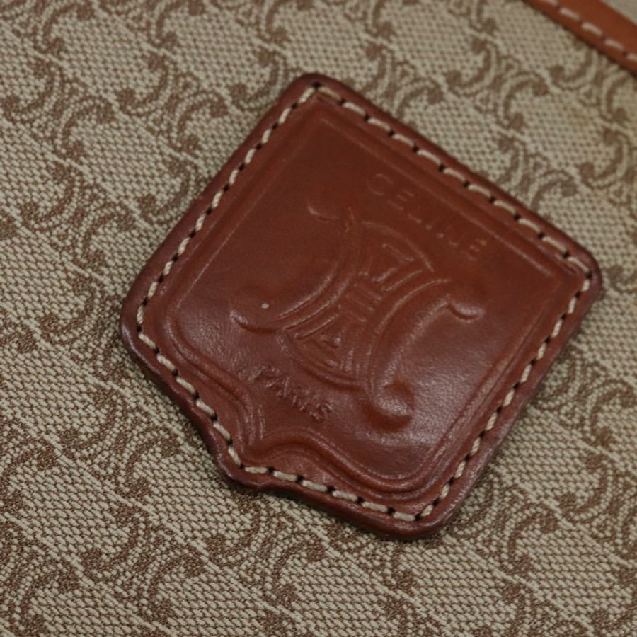 【日本直送】CELINE Macadam帆布肩背包 PVC 米色 金色 正品 144633-16