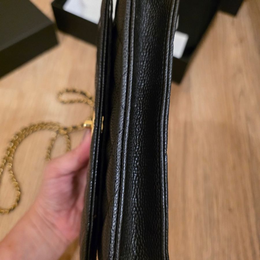 Chanel  woc 書包釦 荔枝紋牛皮-5
