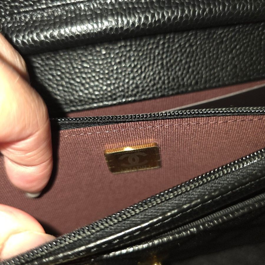 Chanel  woc 書包釦 荔枝紋牛皮-16