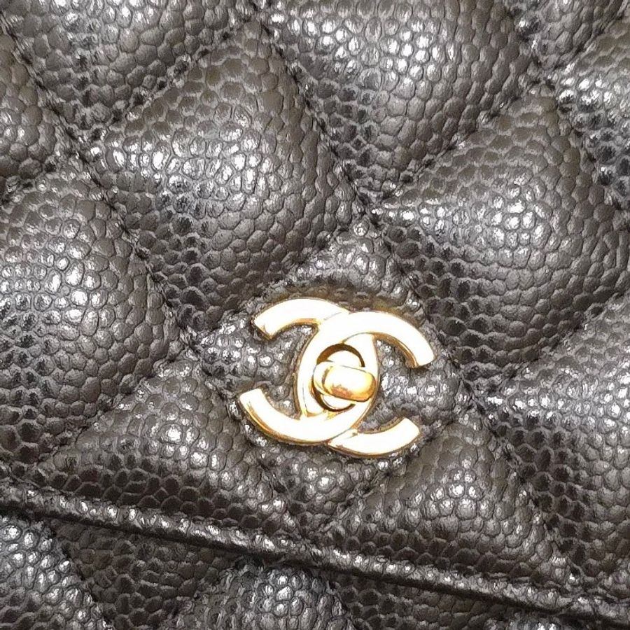 Chanel  woc 書包釦 荔枝紋牛皮-20