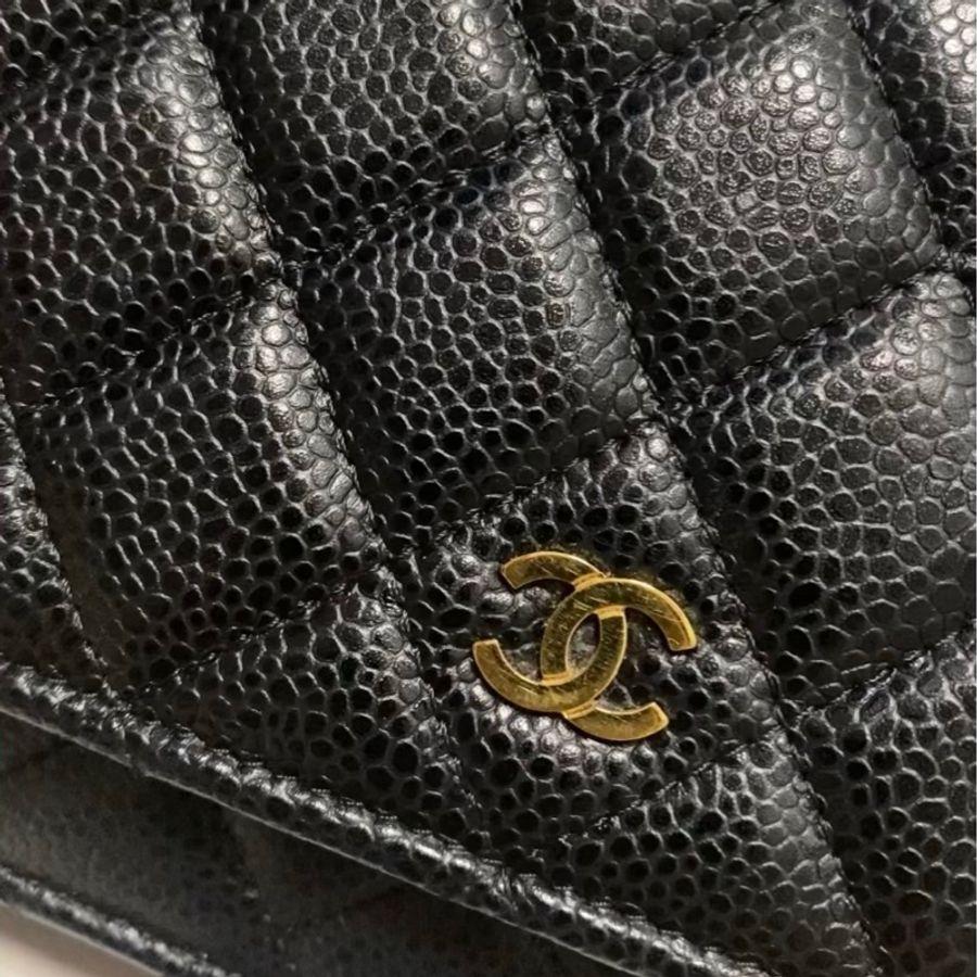 woc 經典款 Chanel 金 荔枝款-4