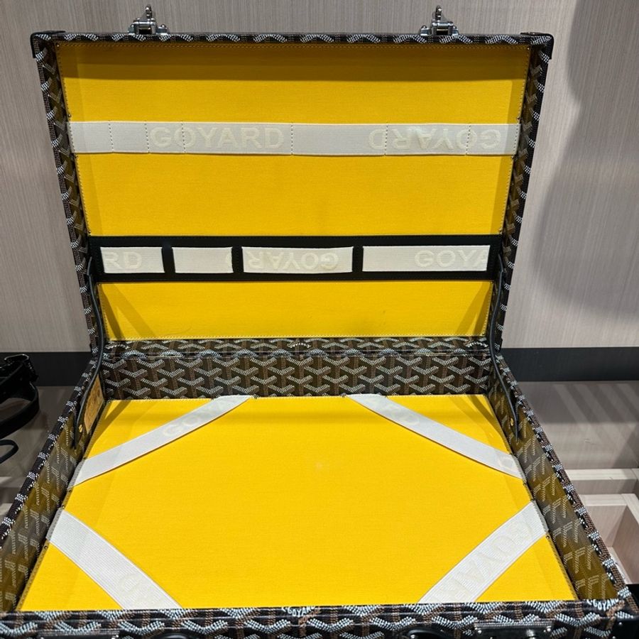 GOYARD 戈雅Manoir 老花满印锁扣开合 公文包-13