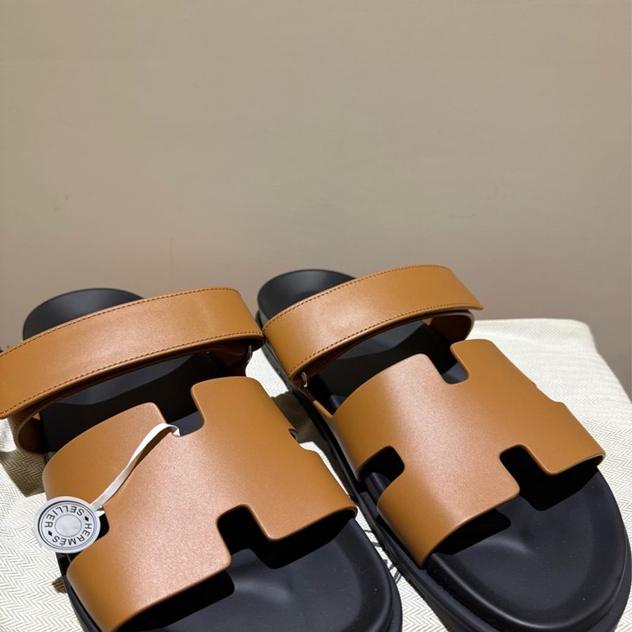 (全新)愛馬仕CHYPRE涼鞋 二舅拖 自然色 44號-1