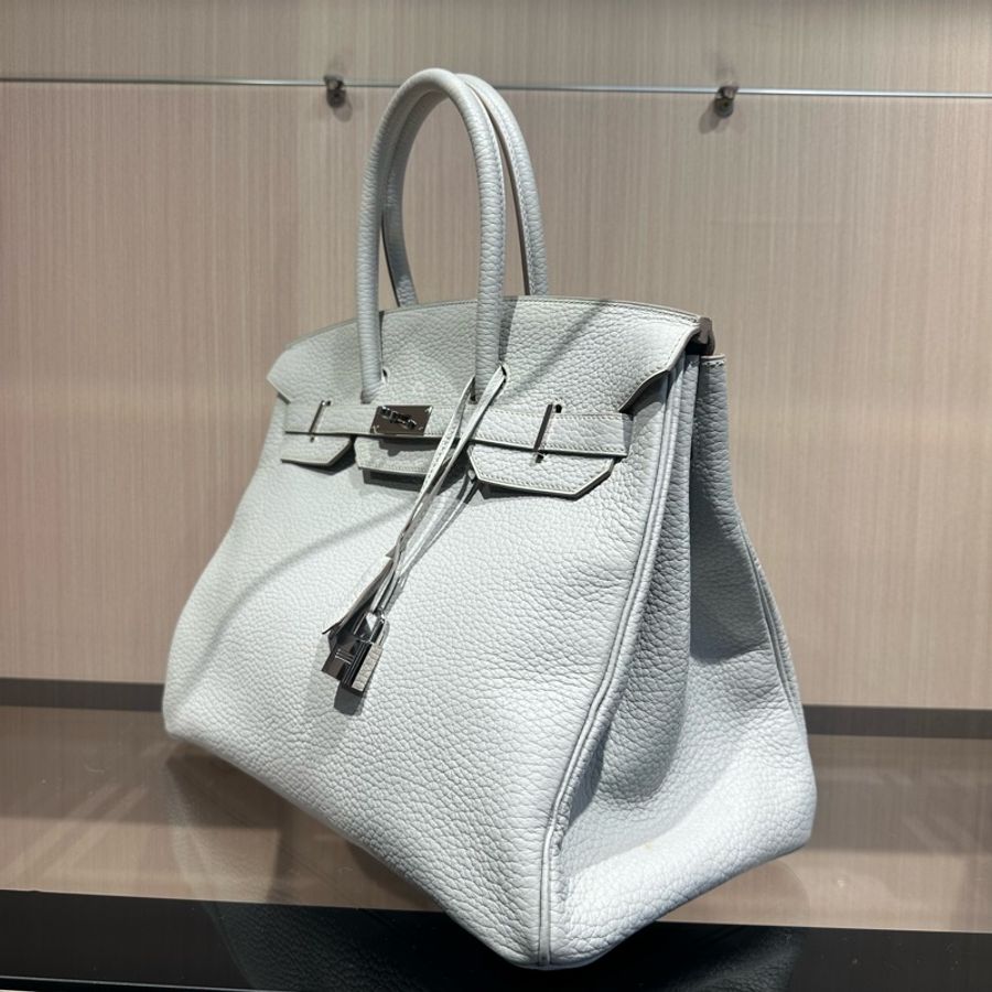 HERMES爱马仕 Birkin 35银扣  铂金包手提包-2