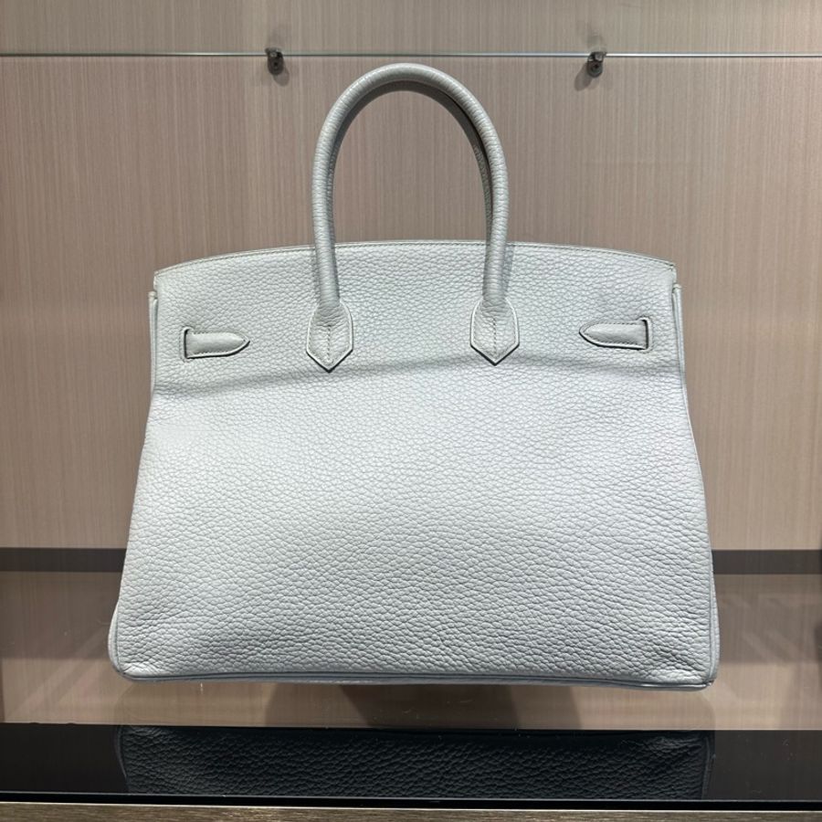 HERMES爱马仕 Birkin 35银扣  铂金包手提包-3
