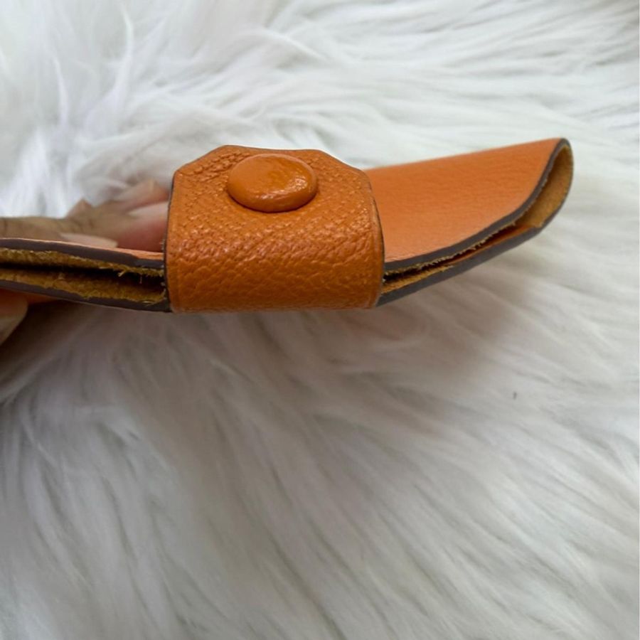 Hermes Tarmac Passport Holder Orange 護照套 橙色 山羊皮-3