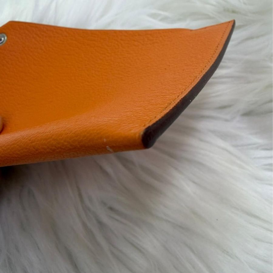 Hermes Tarmac Passport Holder Orange 護照套 橙色 山羊皮-6