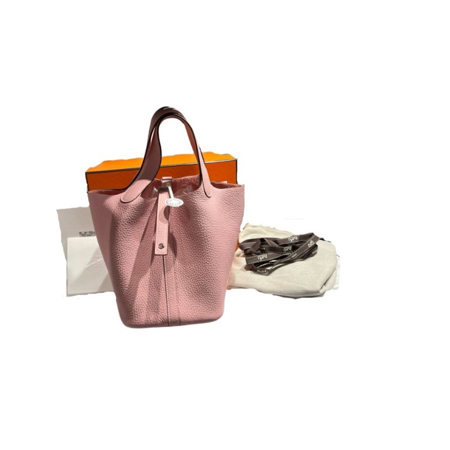 HERMES PICOTIN 18 SAKURA PINK PHW-1