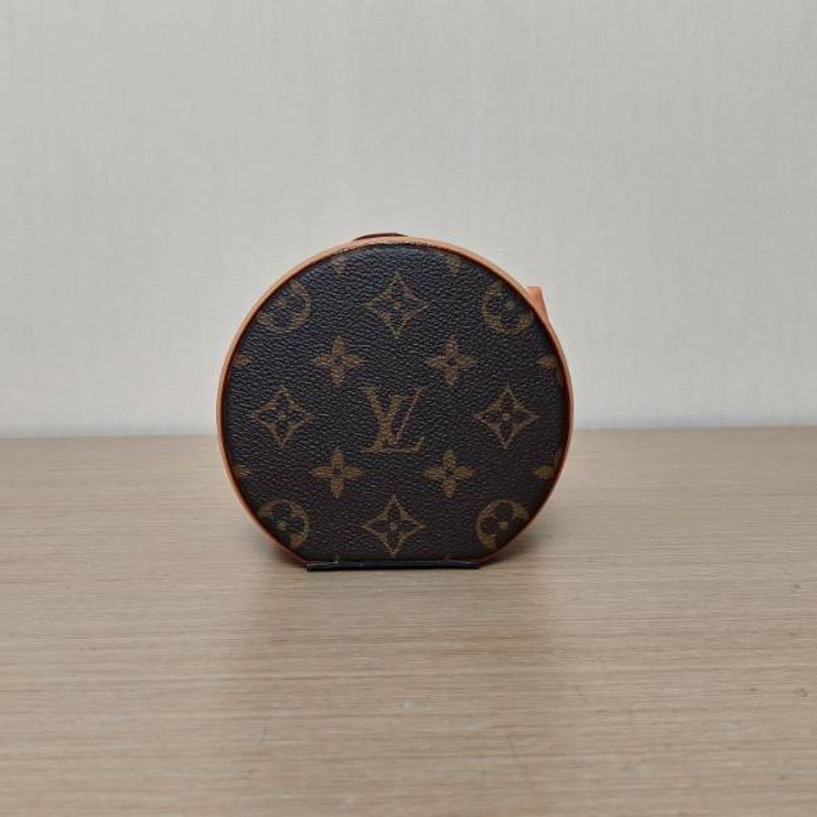 LOUIS VUITTON CANNESCANNES圓桶包nano/14老花PVC晶片肩背包-4
