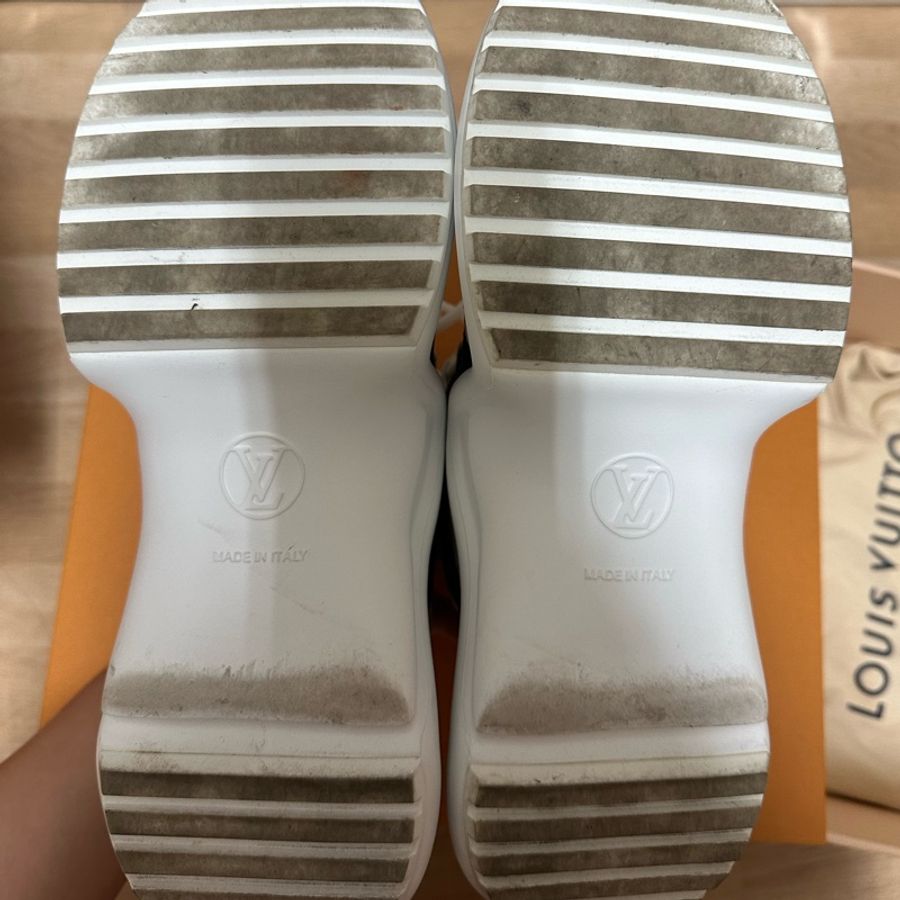 歡迎議價 Louis Vuitton 經典花紋配色老爹鞋 黃金尺寸39-12